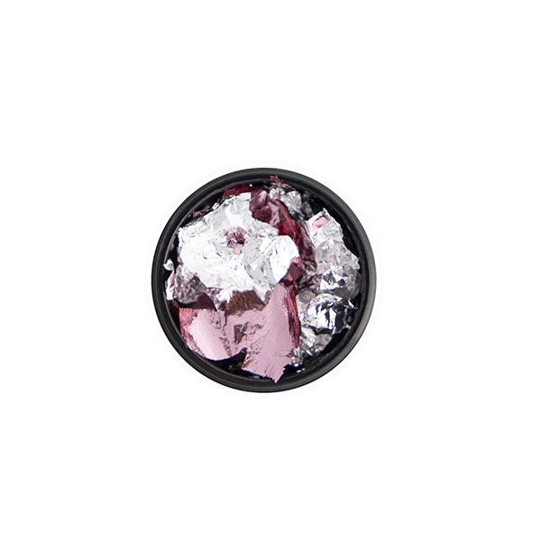 Pazłotko - metaliczne płatki do zdobień w kolorze srebrnym różowym Cosmetics Zone 664542384